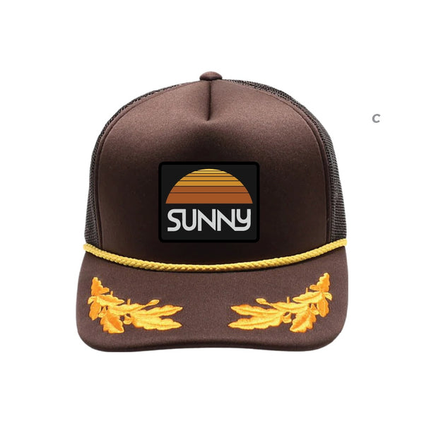 HAT - SUN PATCH CAMO OR BROWN